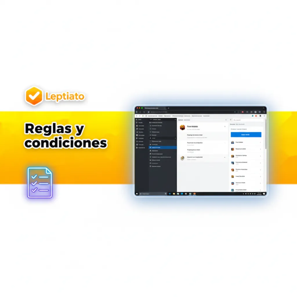 Página de Reglas y condiciones: 18+, residencia en España, una cuenta, KYC para retiros, límites y comisiones según pago.